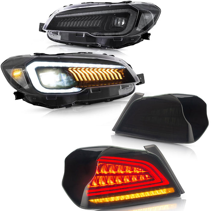 VLAND LED Projector Headlights & Tail Lights For Subaru WRX 2015-2021 WRX STI 2015-2017 VLAND Factory