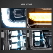 VLAND LED Projector Headlights for GMC Sierra 1500 SLE 2007-2013 With Start-Animation VLAND Factory