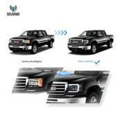 VLAND LED Projector Headlights for GMC Sierra 1500 SLE 2007-2013 With Start-Animation VLAND Factory