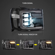 VLAND LED Projector Headlights for GMC Sierra 1500 SLE 2007-2013 With Start-Animation VLAND Factory