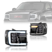 VLAND LED Projector Headlights for GMC Sierra 1500 SLE 2007-2013 With Start-Animation VLAND Factory
