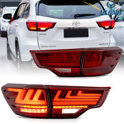 VLAND LED Tail Lights For Toyota Highlander 2014-2019 w/Sequential Signal Dynamic Mode Start-up Animation VLAND Factory