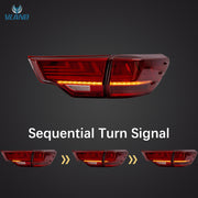VLAND LED Tail Lights For Toyota Highlander 2014-2019 w/Sequential Signal Dynamic Mode Start-up Animation VLAND Factory