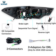 VLAND LED Tail Lights For Toyota Highlander 2014-2019 w/Sequential Signal Dynamic Mode Start-up Animation VLAND Factory