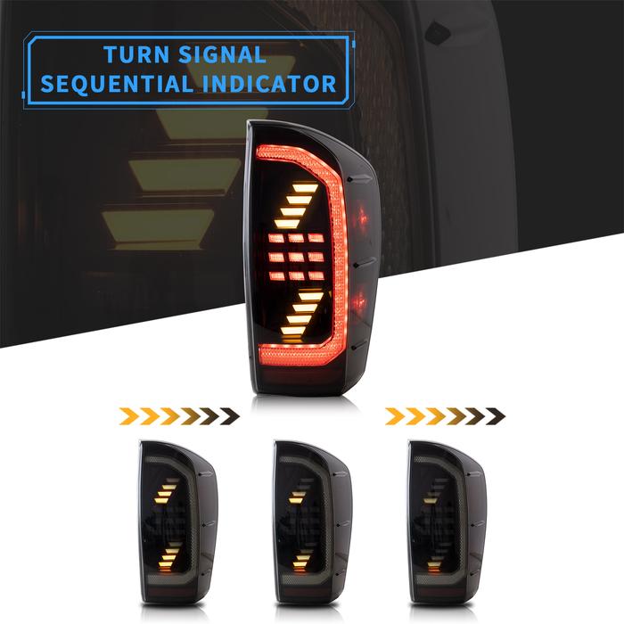 VLAND LED Tail Llights For Toyota Tacoma 2016-2023 with Sequential Indicators Turn Signals VLAND Factory