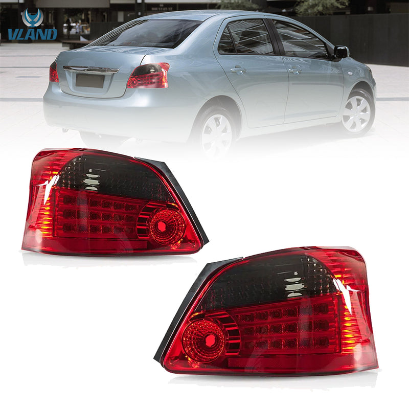 VLAND LED Taillights For Toyota Yaris / Vios / Belta Sedan Hatchback 2007-2012 (Second Generation / 2nd Gen XP90) (MOQ of 100 Sets) VLAND Factory
