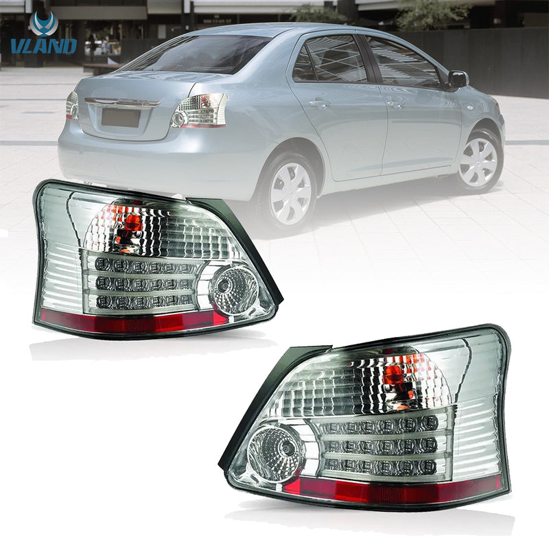 VLAND LED Taillights For Toyota Yaris / Vios / Belta Sedan Hatchback 2007-2012 (Second Generation / 2nd Gen XP90) (MOQ of 100 Sets) VLAND Factory