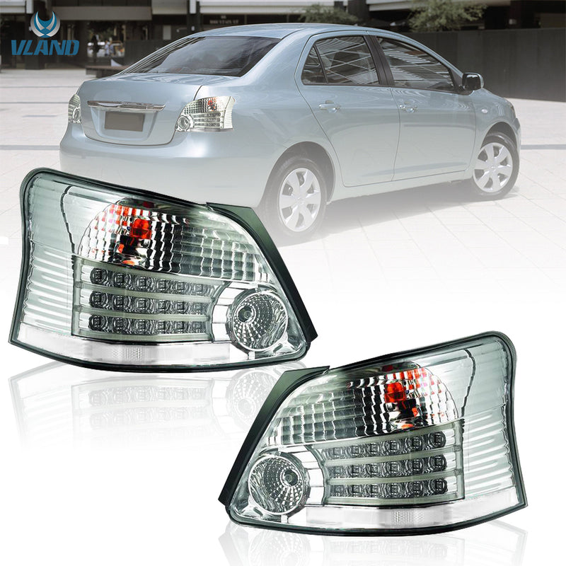 VLAND LED Taillights For Toyota Yaris / Vios / Belta Sedan Hatchback 2007-2012 (Second Generation / 2nd Gen XP90) (MOQ of 100 Sets) VLAND Factory
