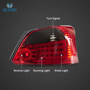 VLAND LED Taillights For Toyota Yaris / Vios / Belta Sedan Hatchback 2007-2012 (Second Generation / 2nd Gen XP90) (MOQ of 100 Sets) VLAND Factory