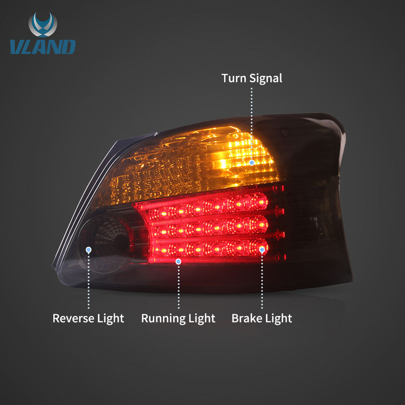 VLAND LED Taillights For Toyota Yaris / Vios / Belta Sedan Hatchback 2007-2012 (Second Generation / 2nd Gen XP90) (MOQ of 100 Sets) VLAND Factory