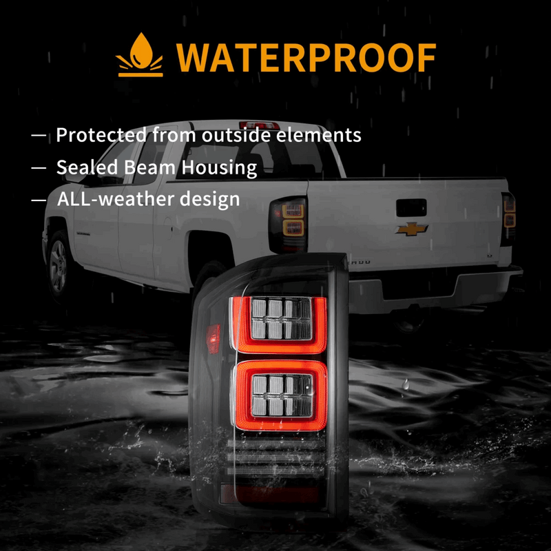 VLAND LED Taillights II for Chevrolet Silverado 1500/2500/3500 2014-2018 VLAND Factory