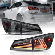 VLAND LED Taillights for Lexus IS250 IS350 2006-2012 IS200d IS F 2008-2014 Sequential Indicator Startup Animation VLAND Factory