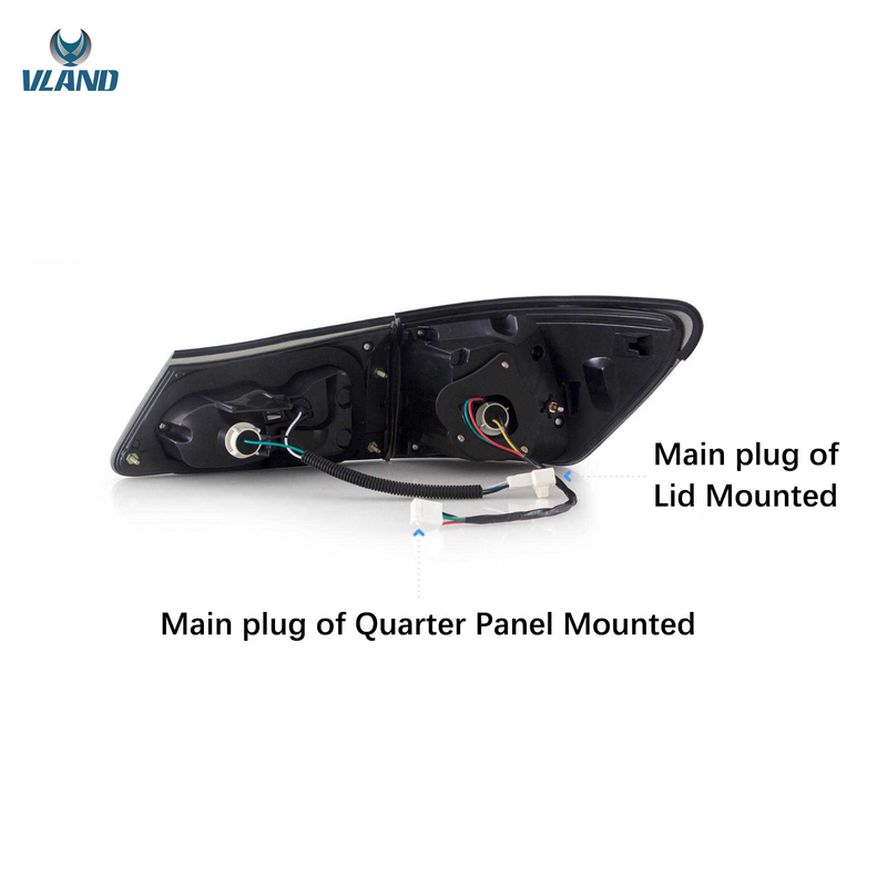 VLAND LED Taillights for Lexus IS250 IS350 2006-2012 IS200d IS F 2008-2014 Sequential Indicator Startup Animation VLAND Factory