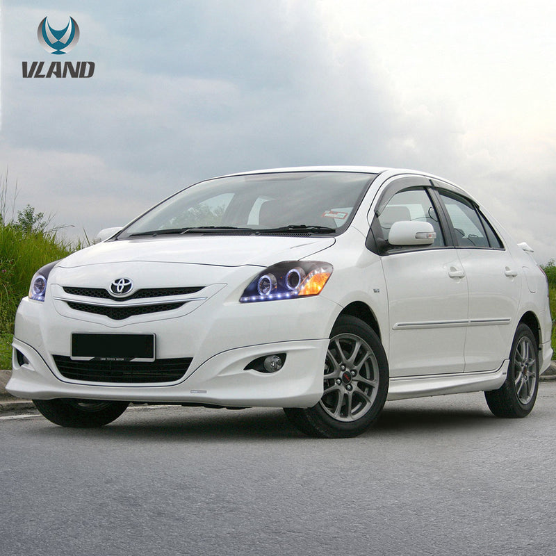 VLAND Projector Headlights for Toyota Yaris / Vios / Belta Sedan 2007-2012 (Second Generation / 2nd Gen XP90 / NCP93)-0172 VLAND Factory