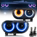 VLAND RGB Dual Beam Headlights For Dodge Challenger 2008-2014 VLAND Factory