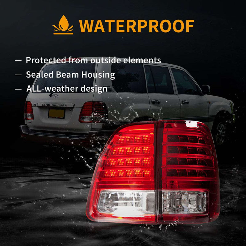 VLAND  Full LED Tail Lights for Toyota Land Cruiser 2000-2007