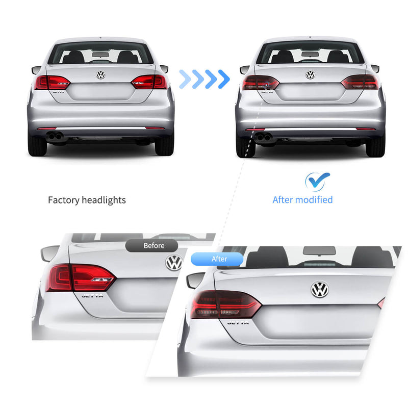 Vland LED Tail Lights For Jetta Sagitar 2011-2014