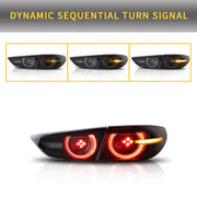 VLAND Tail Lights For Mazda 3 Axela Sedan 2019-2023 w/ Dynamic Welcome Lighting VLAND Factory