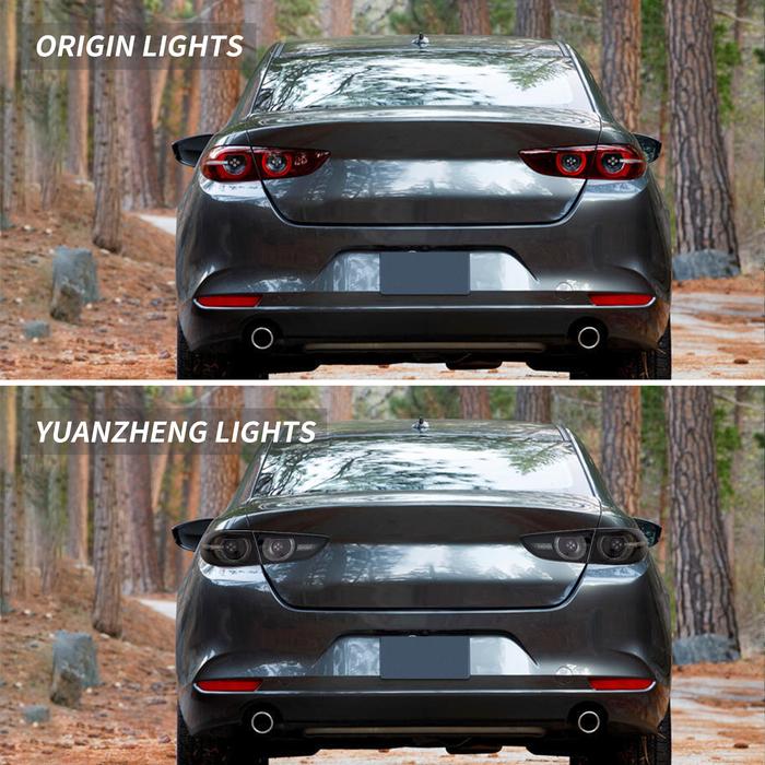 VLAND Tail Lights For Mazda 3 Axela Sedan 2019-2023 w/ Dynamic Welcome Lighting VLAND Factory