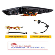 VLAND Tail Lights For Mazda 3 Axela Sedan 2019-2023 w/ Dynamic Welcome Lighting VLAND Factory