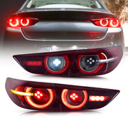 VLAND Tail Lights For Mazda 3 Axela Sedan 2019-2023 w/ Dynamic Welcome Lighting VLAND Factory