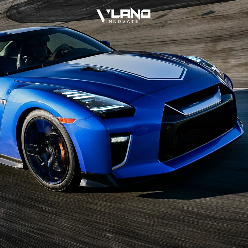 VLAND FULL LED Projector Headlights DRL Projector For 2008-2024 Nissan R35 GTR