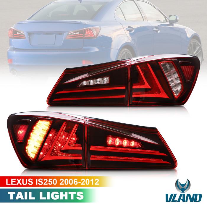 Vland Full LED Tail Lights For Lexus IS250 IS350 2006-2012 IS200d IS F 2008-2014