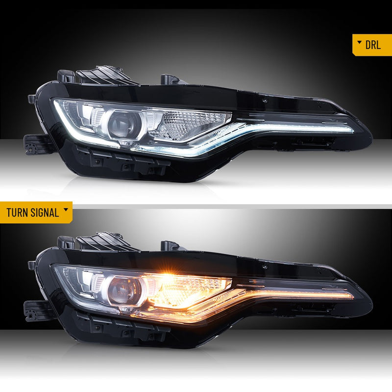 VLAND LED Dual Beam Headlights For Chevrolet / Chevy Camaro SS 1SS 2SS 2018-2024