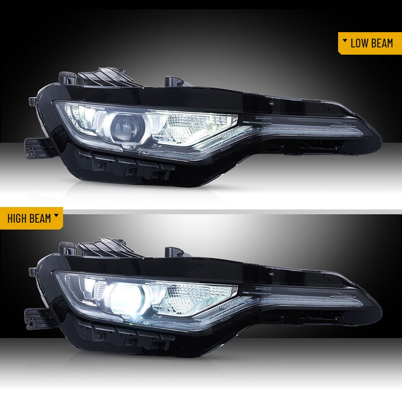 VLAND LED Dual Beam Headlights For Chevrolet / Chevy Camaro SS 1SS 2SS 2018-2024
