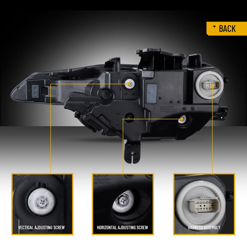 VLAND LED Dual Beam Headlights For Chevrolet / Chevy Camaro SS 1SS 2SS 2018-2024