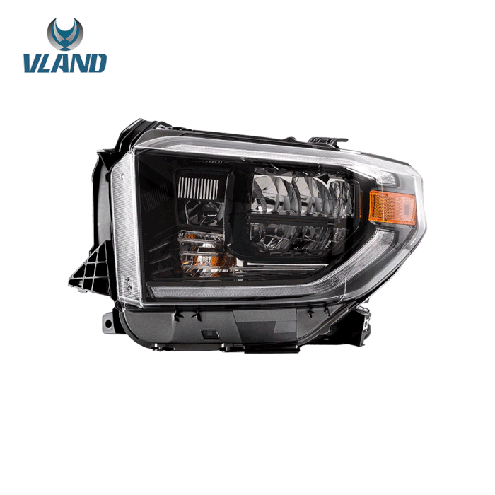 VLAND LED Headlights For Toyota Tundra 2014-2021 with Sequential Turn Signals
