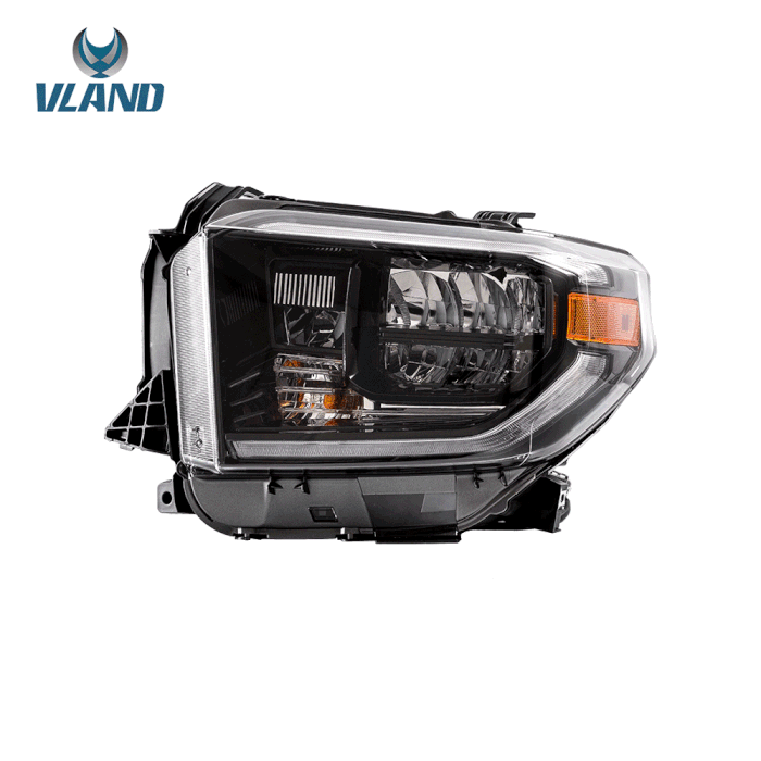 VLAND LED Headlights For Toyota Tundra 2014-2021 with Sequential Turn Signals (Canada Stock)