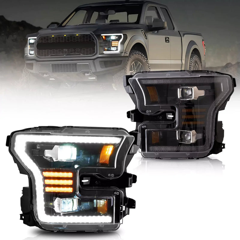 Reflektory projektorowe LED VLAND do Forda F-150/Forda Lobo 2015-2017