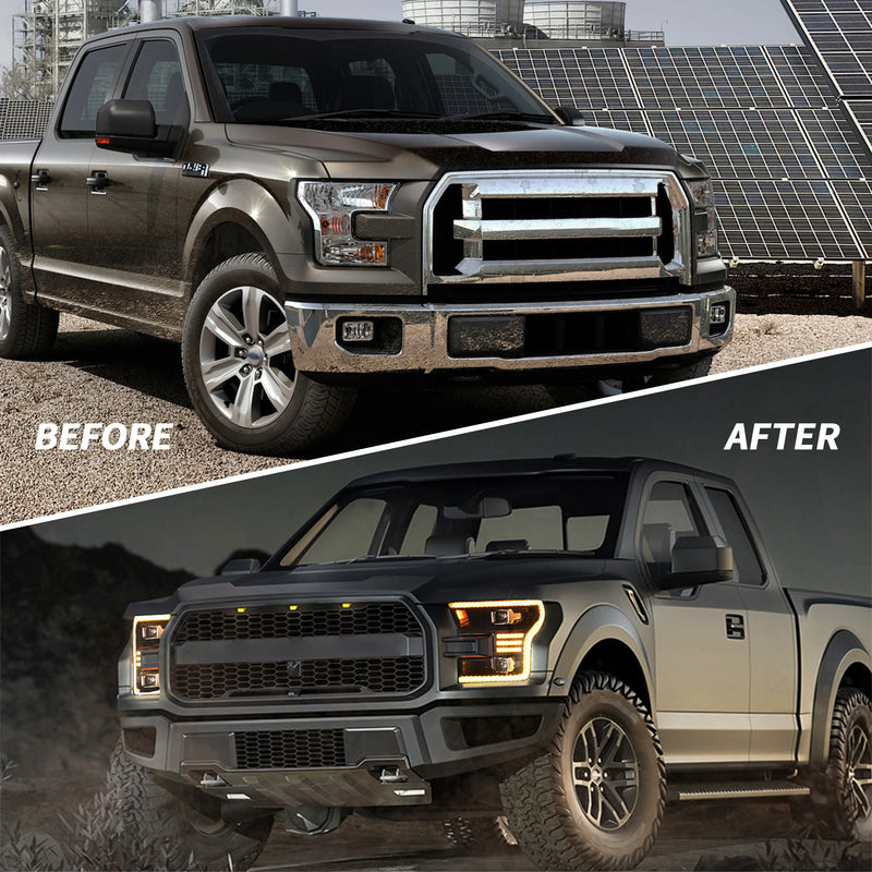 Reflektory projektorowe LED VLAND do Forda F-150/Forda Lobo 2015-2017