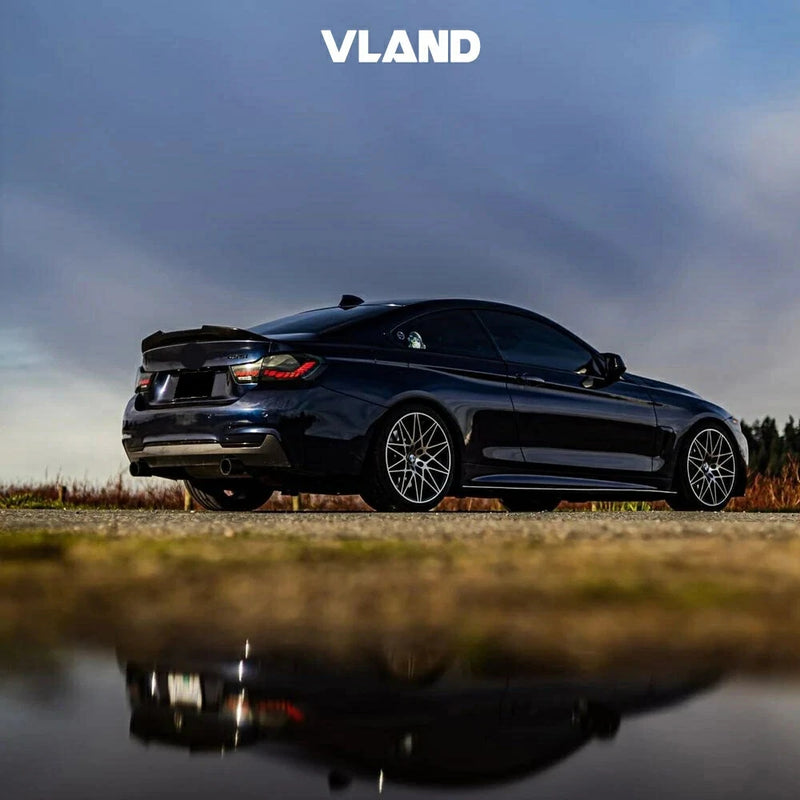 VLAND LED Smoked Clear Tail Lights Compatible with BMW M4(F82 F83) 4-Series (F32 F33 F36) 2014-2020