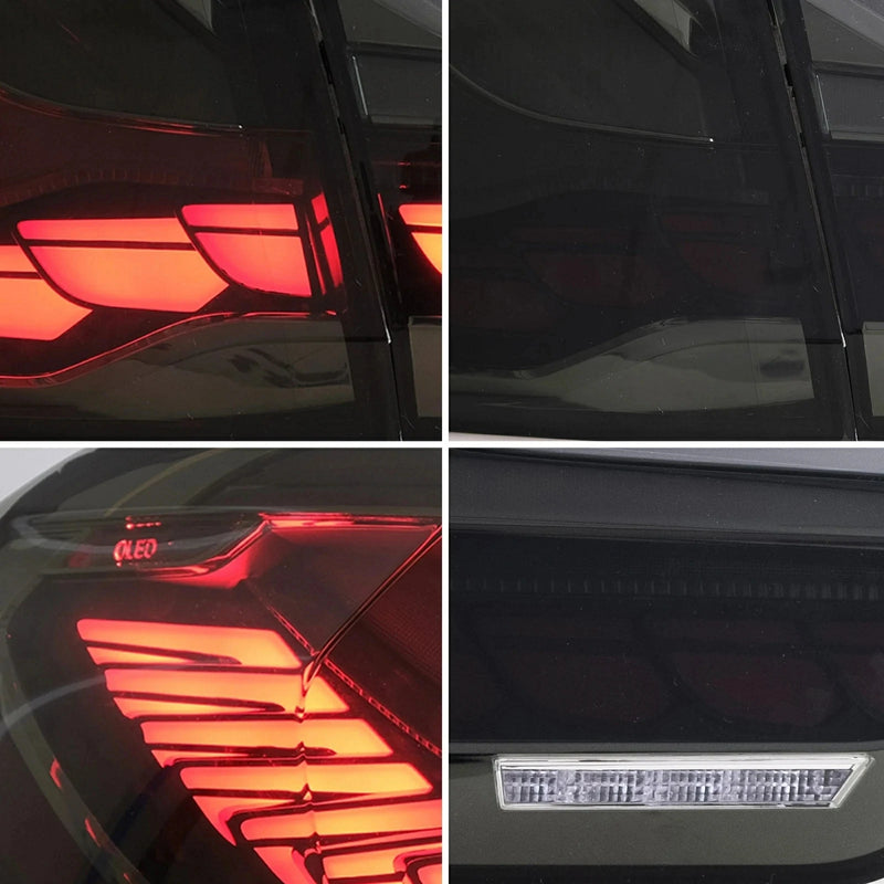 VLAND LED Smoked Clear Tail Lights Compatible with BMW M4(F82 F83) 4-Series (F32 F33 F36) 2014-2020