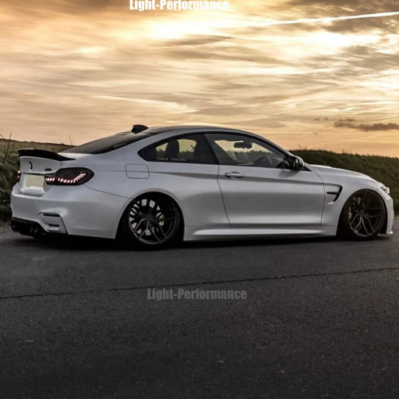 VLAND LED Smoked Clear Tail Lights Compatible with BMW M4(F82 F83) 4-Series (F32 F33 F36) 2014-2020