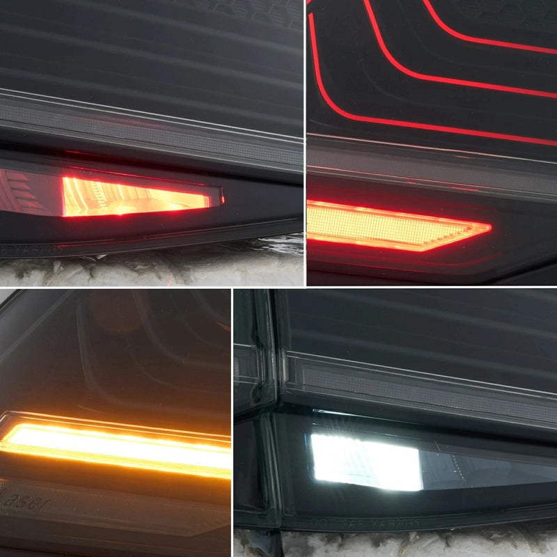 VLAND LED Tail Lights For 2015-17 Volkswagen VW Golf7 MK7 MK7.5 Latest Style w/Sequential Indicator