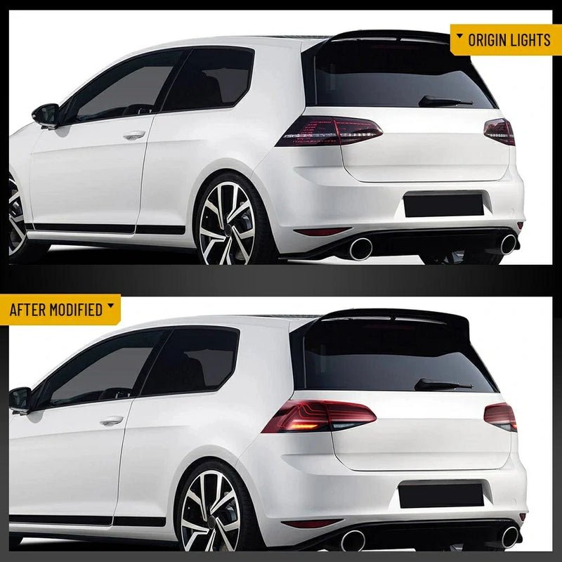 VLAND LED Tail Lights For 2015-17 Volkswagen VW Golf7 MK7 MK7.5 Latest Style w/Sequential Indicator
