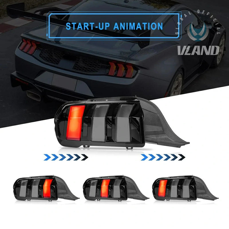 VLAND LED Tail Lights for Ford Mustang 2024-2026 S650 7th Gen [US Model]