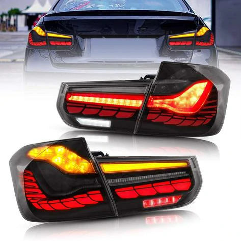 VLAND OLED Smoked Tail Lights for BMW 3-Series F30 F35 F80 6th Gen Sedan 2012-2019