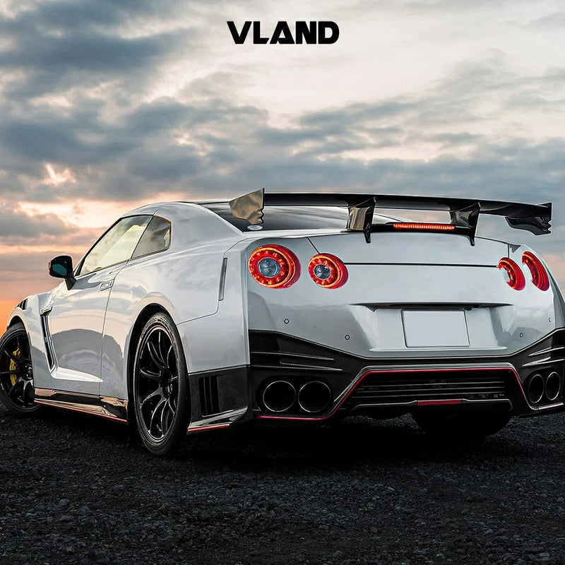 VLAND Red LED Tail Lights Fit For 2009-2024 Nissan GTR R35