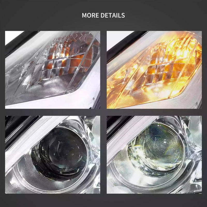 VLAND LED Headlights and Red Tail Lights FOR 08-23 NISSAN GT-R R35