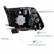 VLAND LED Projector Headlights For Dodge Ram 1500 / 2500 / 3500 2009-2018 Ram1500 Classic 2019-2021