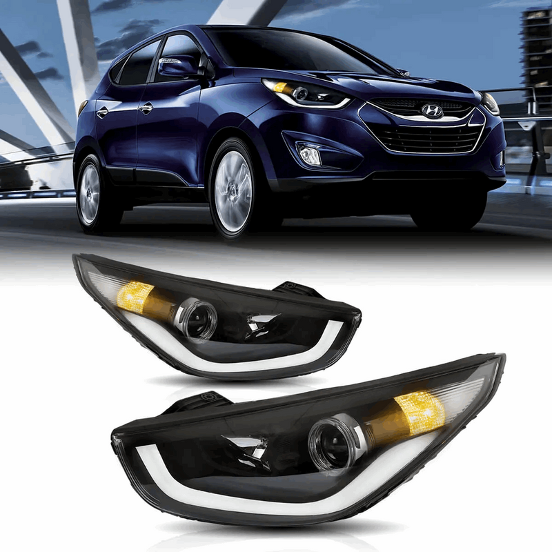Vland Dual Beam Projector Headlights for Hyundai IX35/Tucson 2th Gen 2010-2013 VLAND Factory