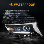Vland Dual Beam Projector Headlights for Toyota Land Cruiser GXL / TZ-G 2017-2023 4th Gen Second Facelift VLAND Factory
