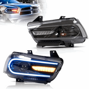 Vland Dual Beam Projector RGB Headlights For Dodge Charger 2011-2014 VLAND Factory