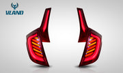 Vland Factory Full LED Tail Lights For Honda Fit / Jazz (GK5) 2014-2020 Tail Lamp VLAND Factory