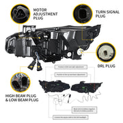 Vland Full LED Demon Eye Headlights for Honda Civic 2015-2021 (Tenth generation / 10th Gen Sedan Coupe Hatchback) VLAND Factory