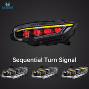 Vland Full LED Demon Eye Headlights for Honda Civic 2015-2021 (Tenth generation / 10th Gen Sedan Coupe Hatchback) VLAND Factory